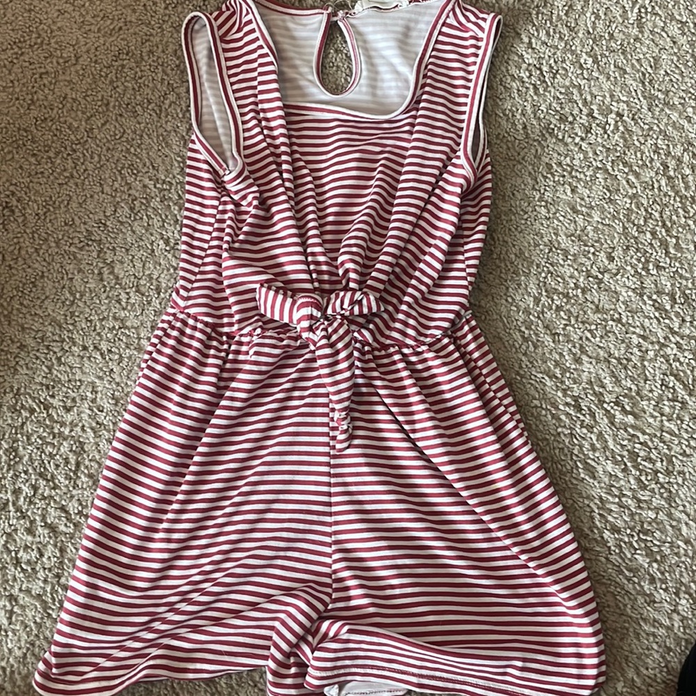 romper, red white , girls
